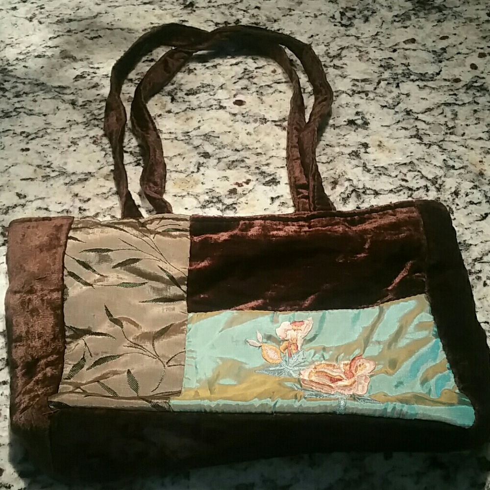 Velvet Patchwork Boho Purse
